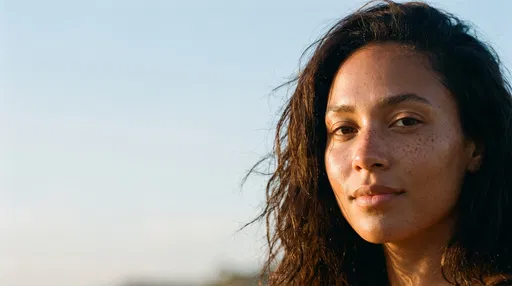 Close-Up Portrait of Woman at Golden Hour