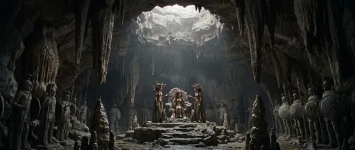 Three Gorgon Sisters in Cavern Throne Room