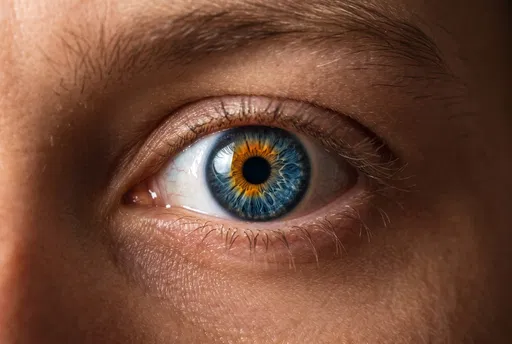 Macro Closeup of Blue Eye