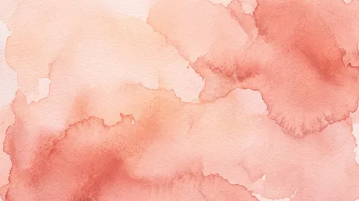 Soft Salmon Peach Watercolor Wash Background