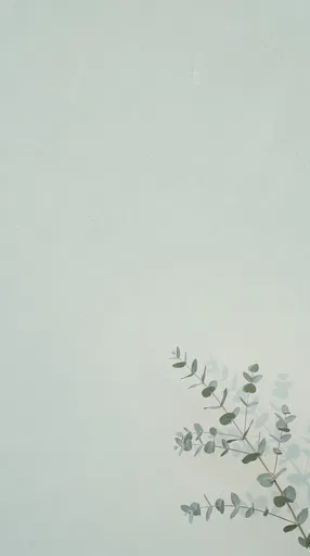 Eucalyptus Branch on Pastel Green Wall
