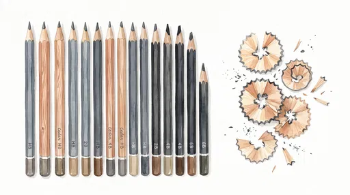 Watercolor Graphite Pencils and Shavings