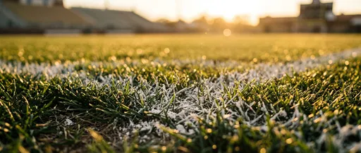 Golden Hour Stadium Turf With Chalk