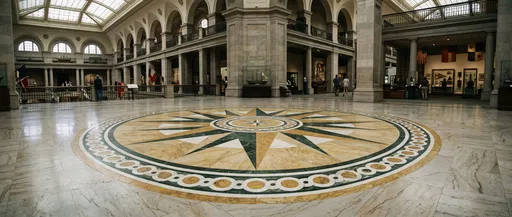 Grand Maritime Museum Marble Compass Floor