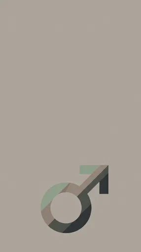 Minimalist Geometric Male Symbol Illustration
