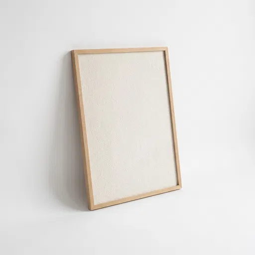 Blank Textured Poster in Oak Frame