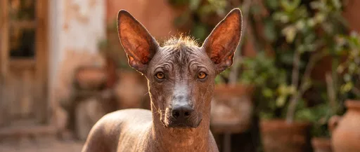 Portrait of a Mexican Hairless Dog