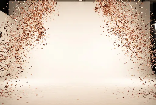 Rose Gold Confetti Framing Studio Backdrop