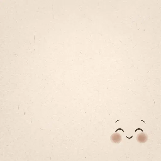 Minimalist Cute Smiley Face Paper Background