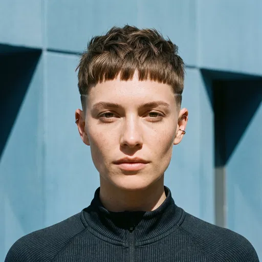 Woman With Short Textured French Crop