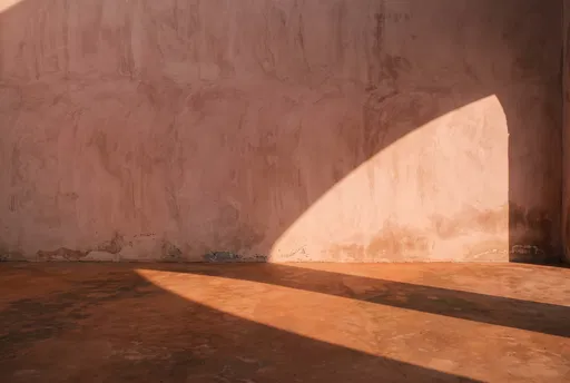 Sunlight on Terracotta Wall and Floor