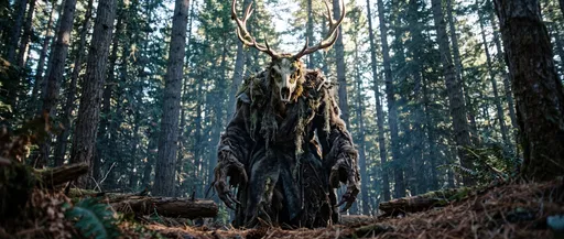 Woodland Cryptid Monster in Pine Forest