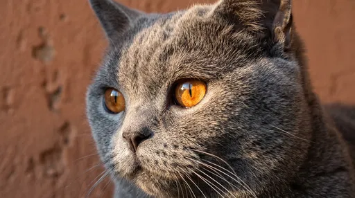Close-Up of British Shorthair Cat