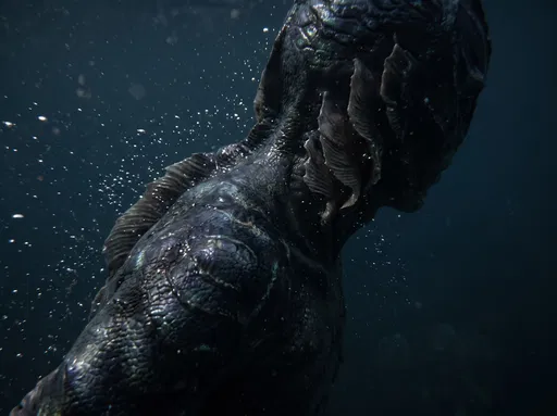 Underwater Amphibious Creature Shoulder and Gills