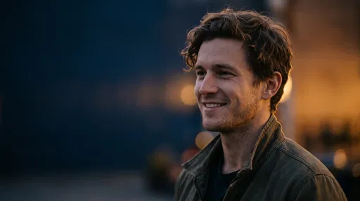 Smiling Young Man With Copy Space