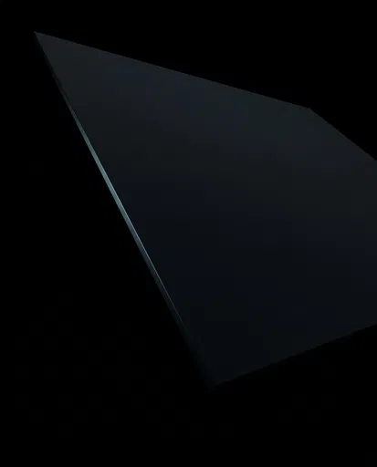 Minimalist Matte Black Geometric Plane