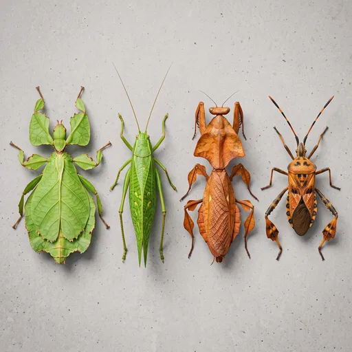 Four Leaf Mimic Insects Overhead