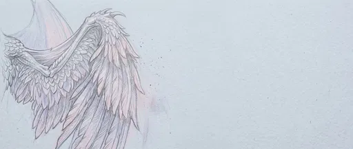 Pastel Drawing of Feathered Dragon Wing