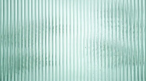 Seafoam Green Fluted Glass With Condensation