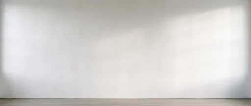 Minimalist White Studio Wall With Sunlight