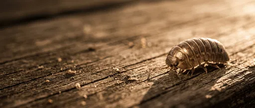 Pill Bug on Weathered Timber