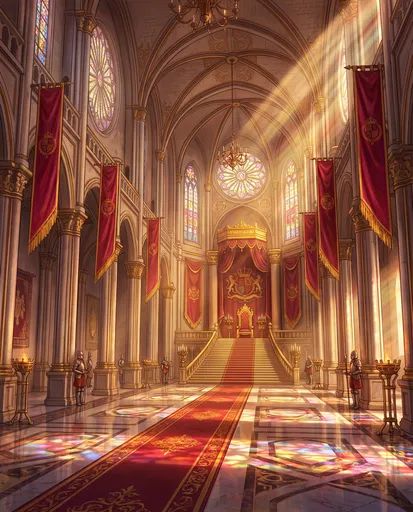 Grand Royal Throne Room Illustration