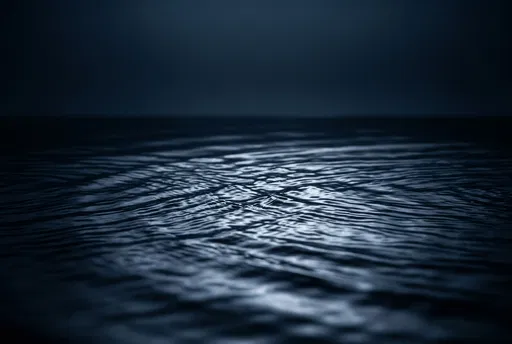 Dark Blue Rippling Water Surface