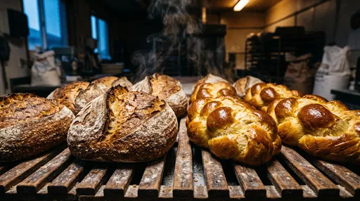 Fresh Sourdough and Brioche on Rack
