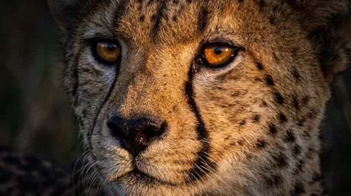Close-Up Portrait of a Cheetah