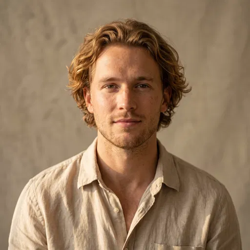 Portrait of Young Blonde Man