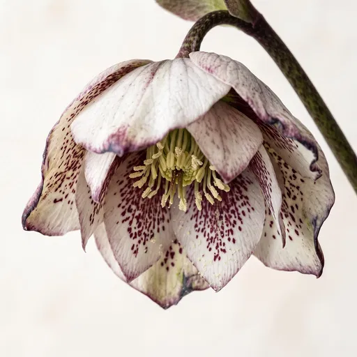Spotted Hellebore Bloom Macro Study
