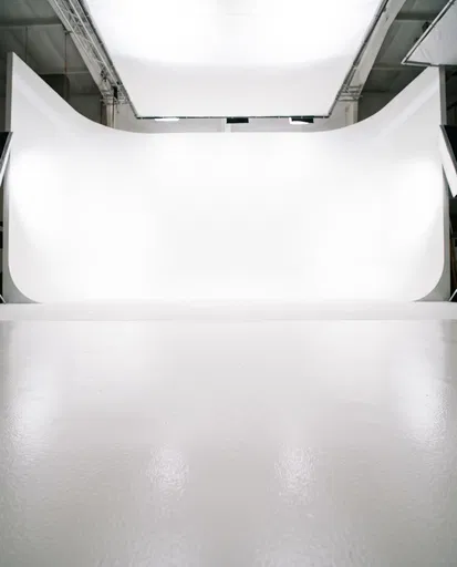Empty White Photography Studio Cyclorama Wall
