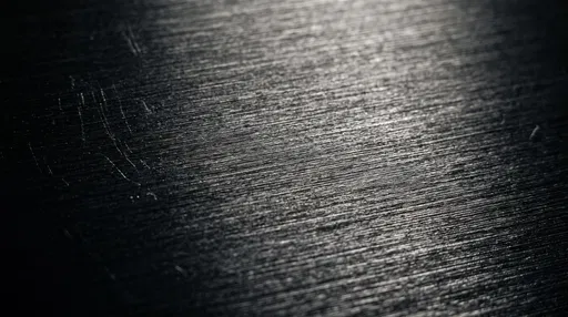 Brushed Black Metal Surface Texture