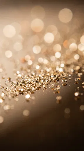 Golden Glitter Macro Bokeh Background