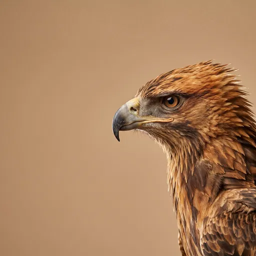 Profile Portrait of Tawny Eagle