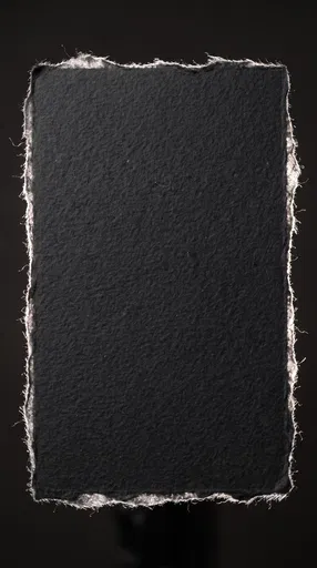 Backlit Charcoal Black Deckled Edge Paper