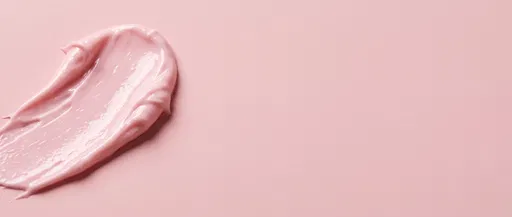 Glossy Pink Cosmetic Cream Swatch