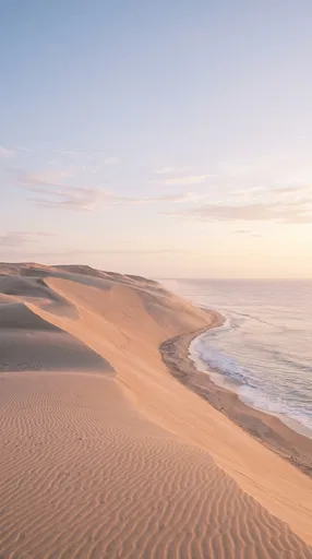 Coastal Sand Dunes at Golden Hour