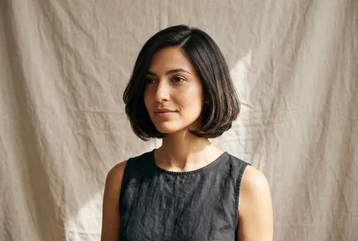 Portrait of Woman With Short Bob