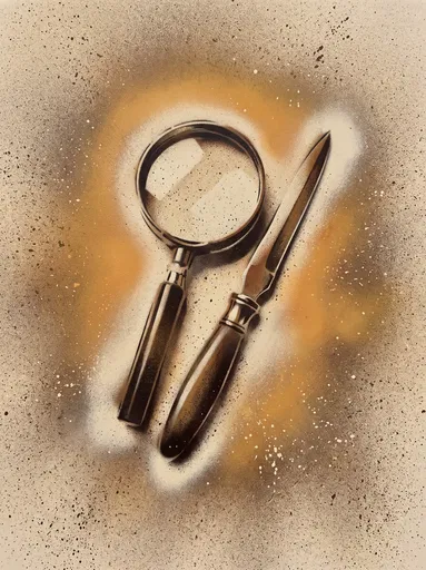 Spray-Painted Magnifier and Letter Opener