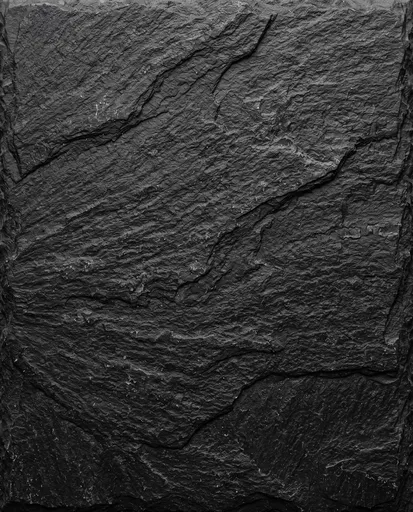 Dark Matte Black Slate Stone Texture
