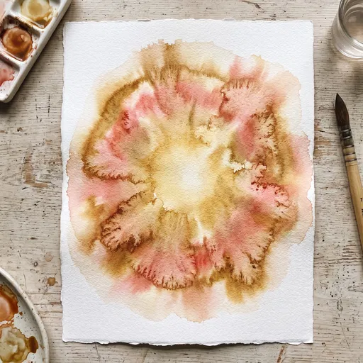 Warm Earthy Watercolor Aura Flat Lay