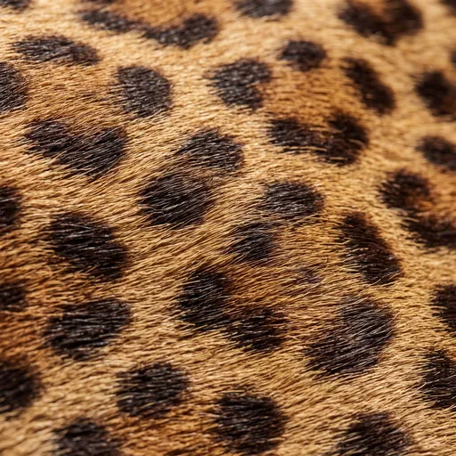 Macro Close-Up of Cheetah Fur Texture
