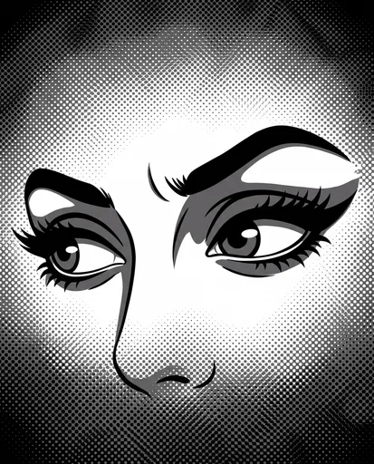 Monochrome Retro Comic Suspicious Side Eye