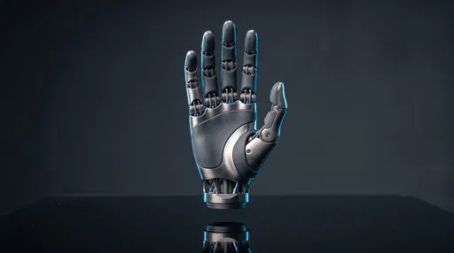 Futuristic Biomimetic Robotic Hand Floating