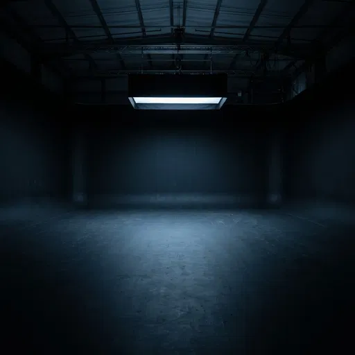 Empty Dark Studio Cyclorama Stage