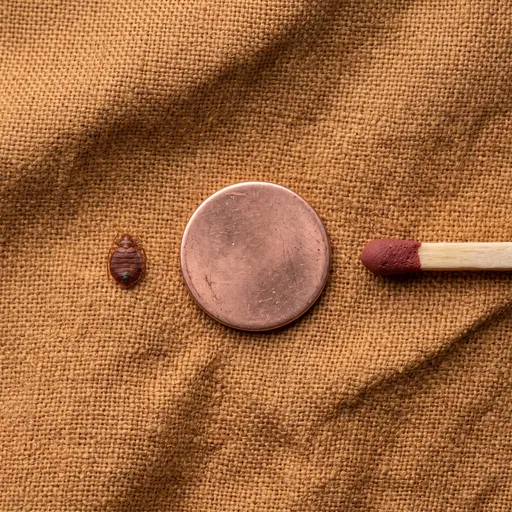 Bed Bug Size Comparison Flat Lay