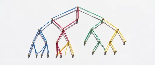 Colorful Thread and Pin Decision Tree