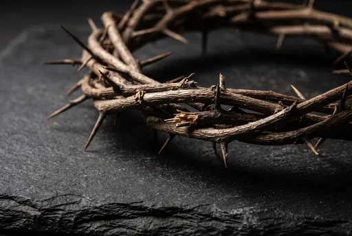 Crown of Thorns on Dark Slate