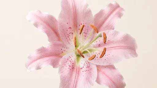 Blush Pink Oriental Lily Macro